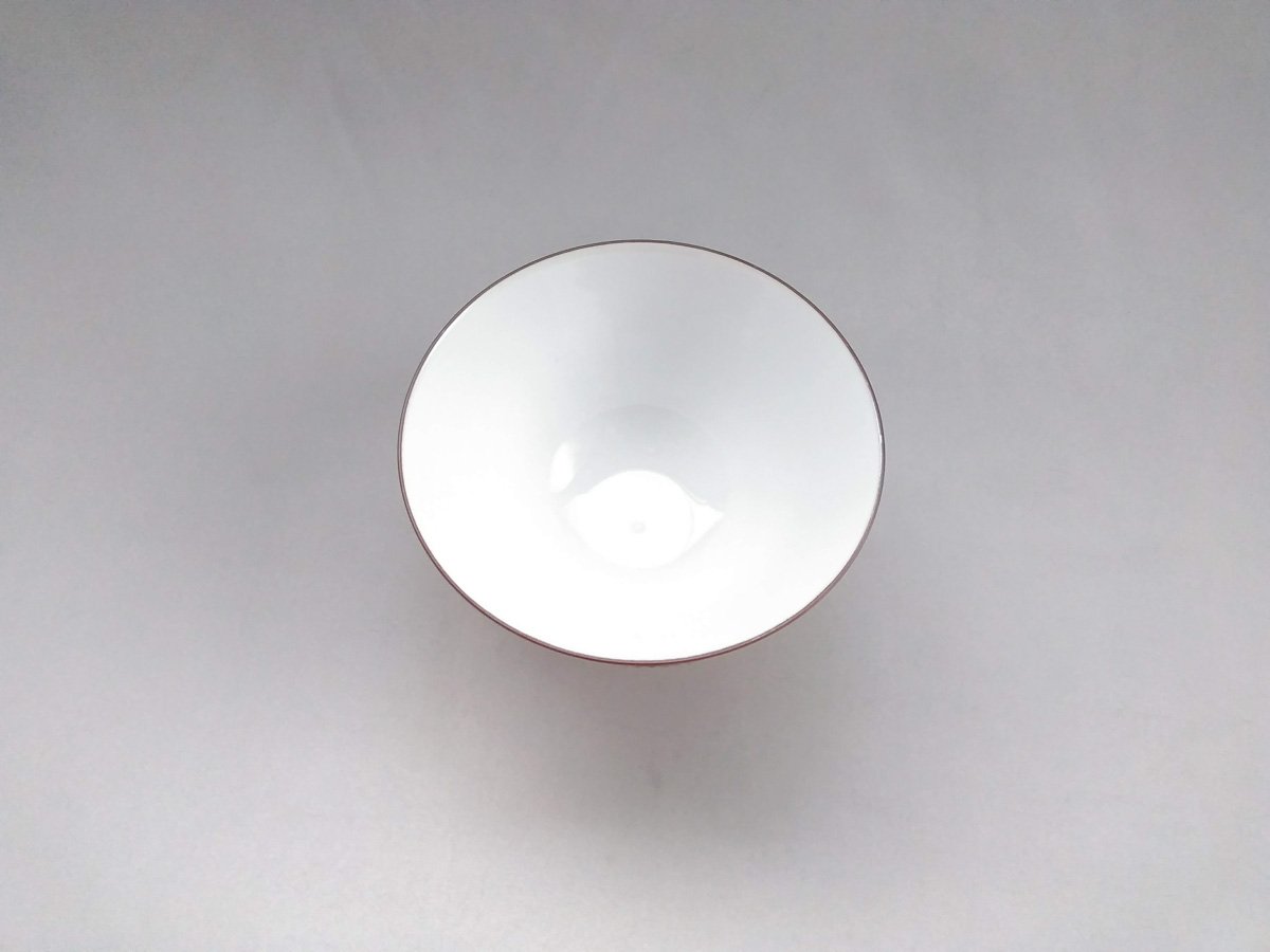 ラスター彩花春日碗黒 大【福峰窯】