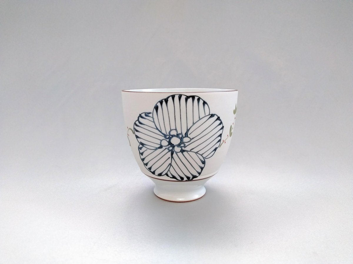 ラスター彩花春日コップ 黒【福峰窯】