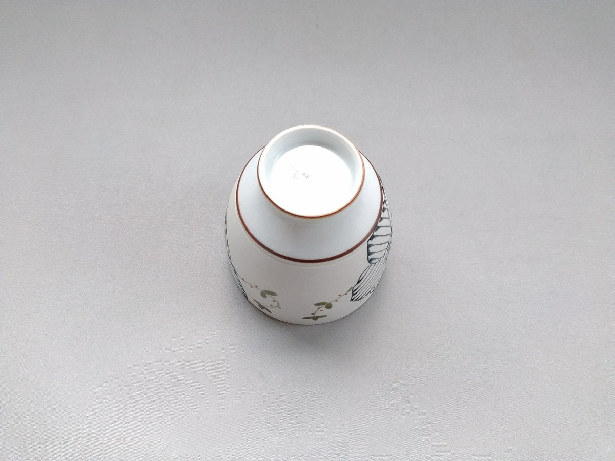 ラスター彩花春日コップ 黒【福峰窯】