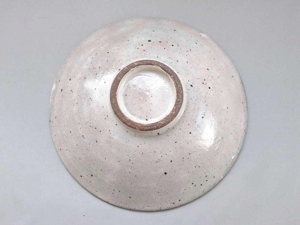 粉引太削ぎ反6.5寸鉢【兵山窯】