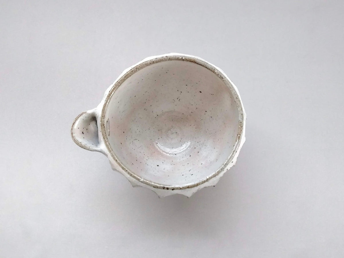 粉引太削ぎ片口注器【兵山窯】