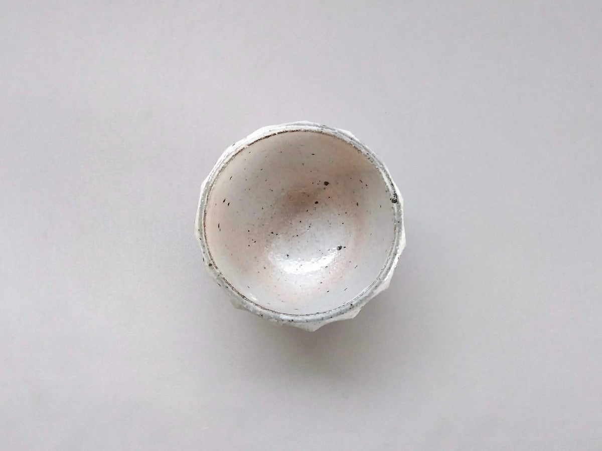 粉引太削ぎ丸ぐい呑【兵山窯】