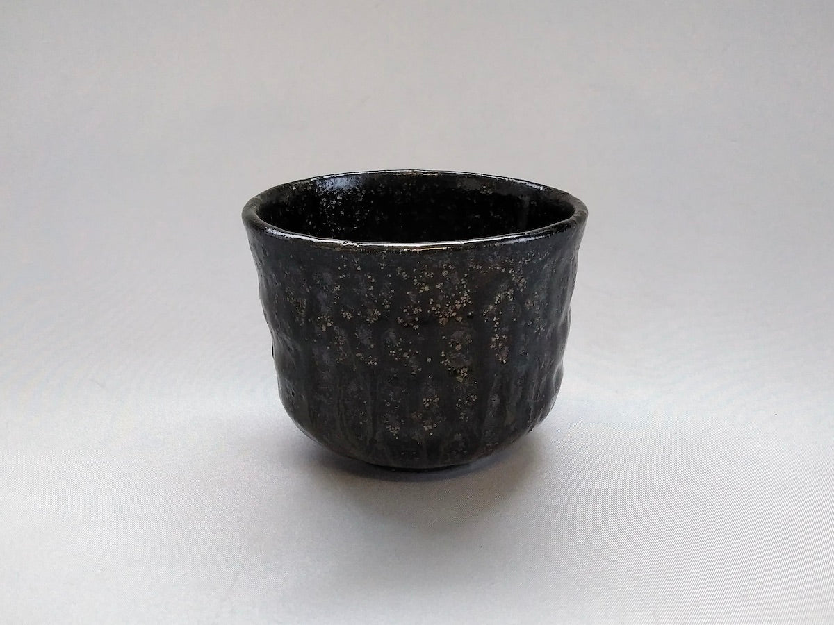 鼠灰釉筒碗【奥田誠二】