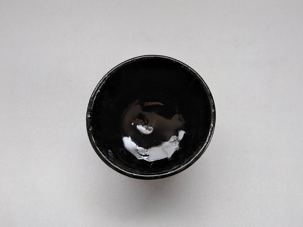 鼠灰釉筒碗【奥田誠二】