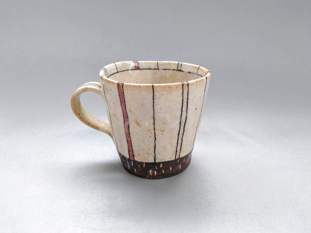 十草切立マグ赤【佐藤正士】