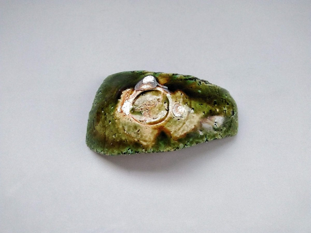 織部折り皿【山本一仁】