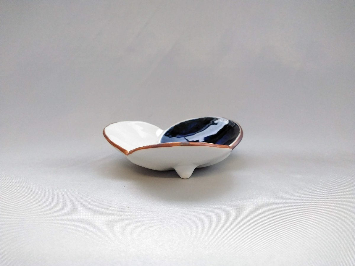 古染金彩三つ足皿【寿千窯】