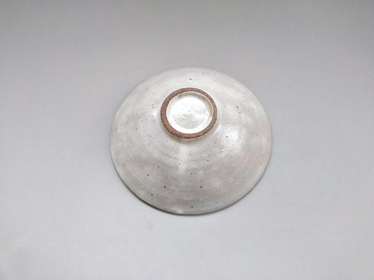 粉引太削ぎ反5.5寸鉢【兵山窯】