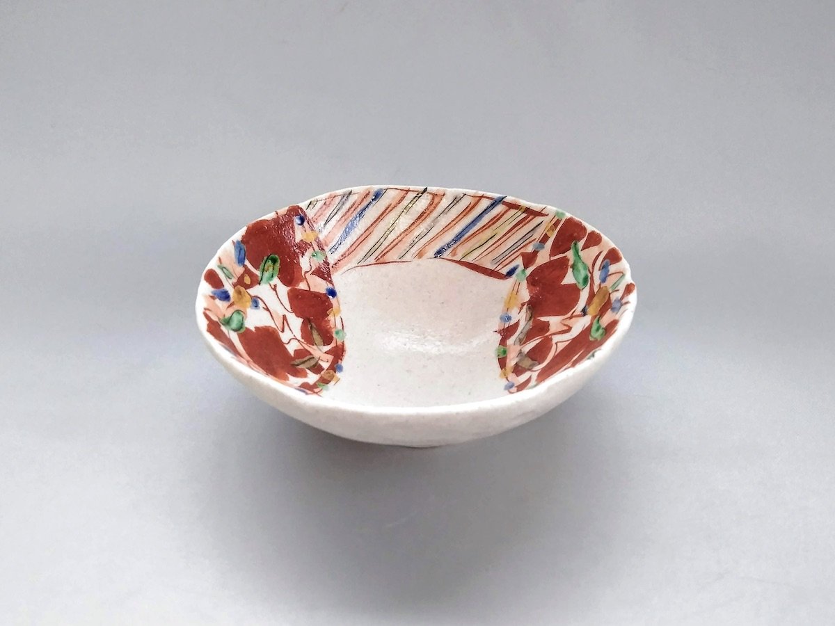 内赤絵5寸鉢【鈴木工友】