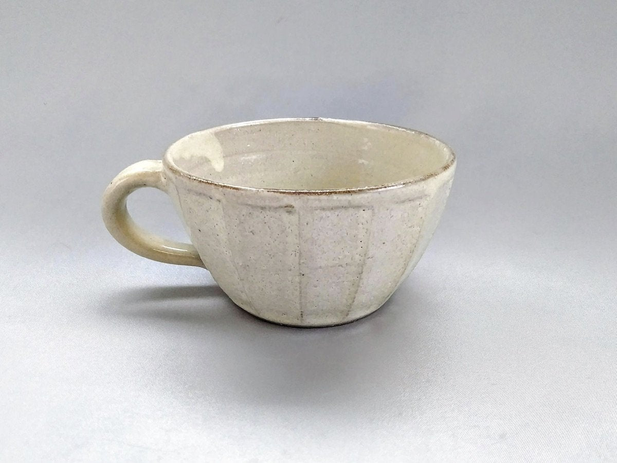 粉引ソギスープカップ【赤根真次】