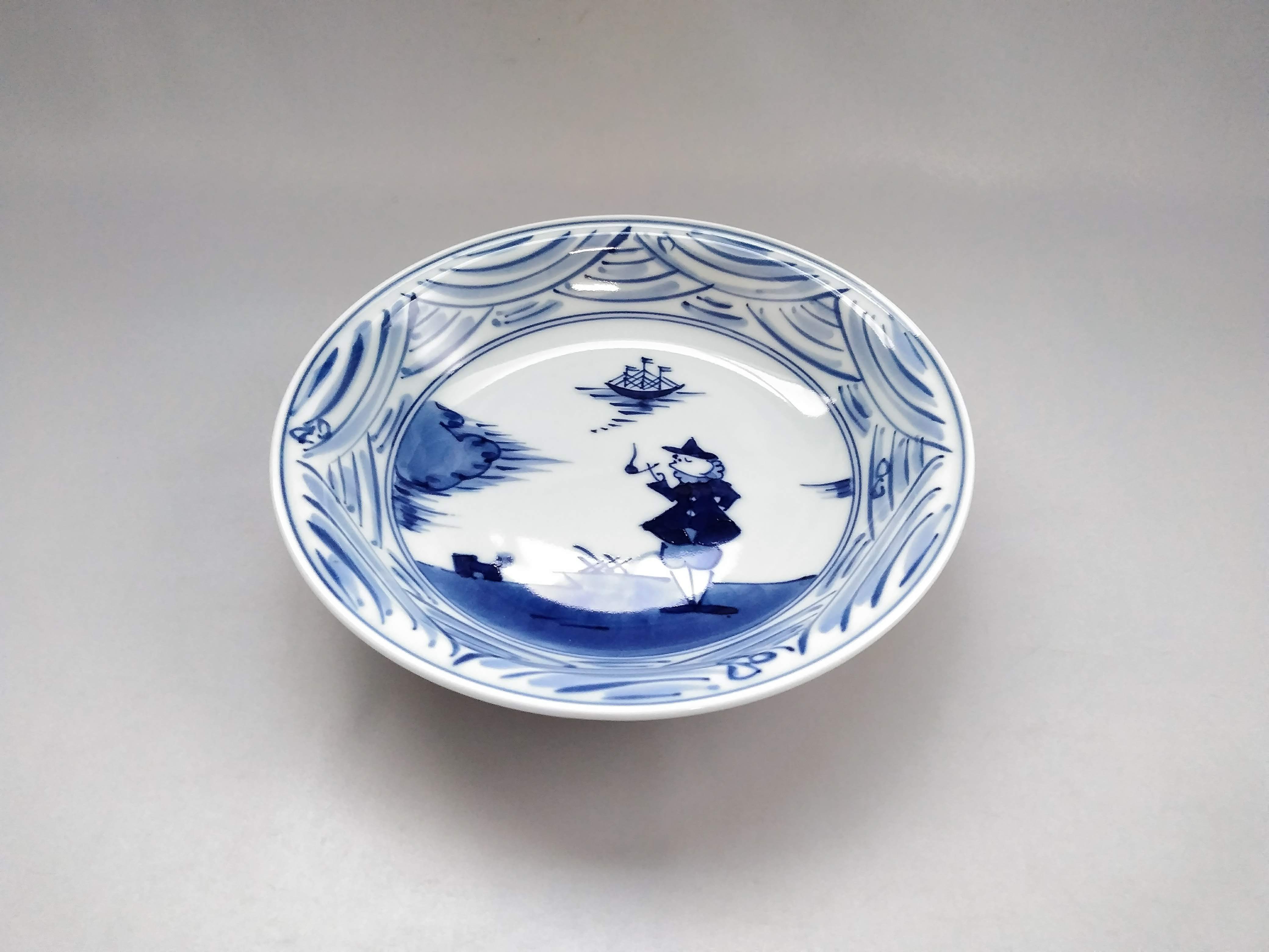 長崎紋玉渕7寸スープ皿【しん窯】