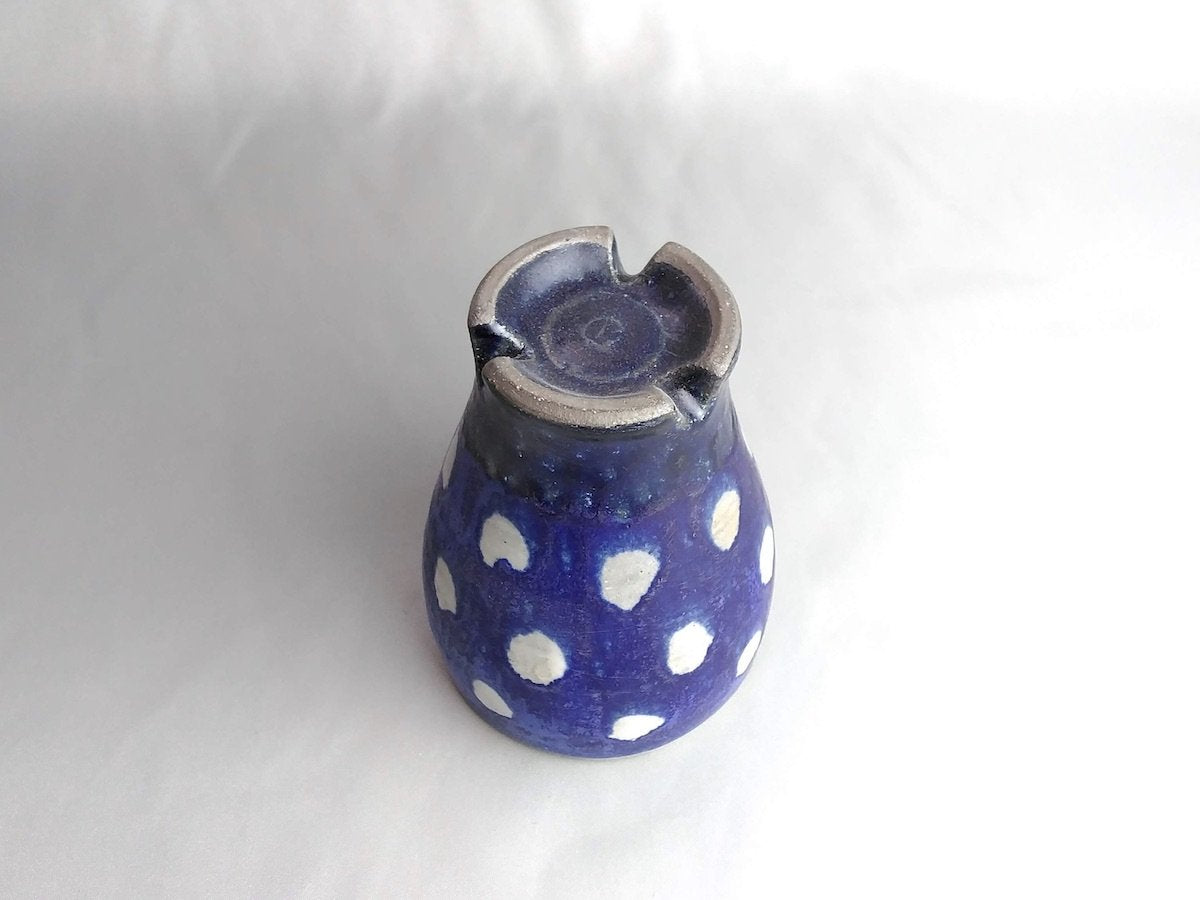 青ドットビアマグ【大友辰雄】