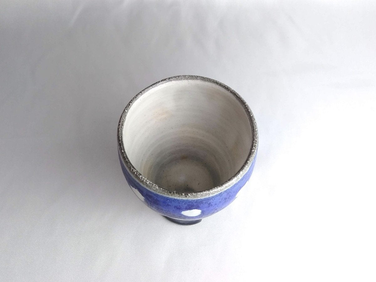 青ドットビアマグ【大友辰雄】