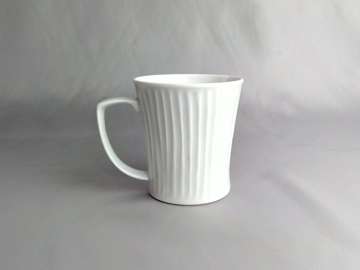 灰釉しのぎマグ【陶房青】