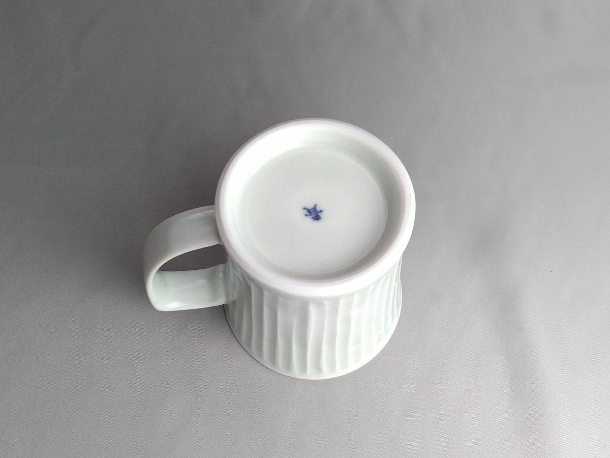 灰釉しのぎマグ【陶房青】