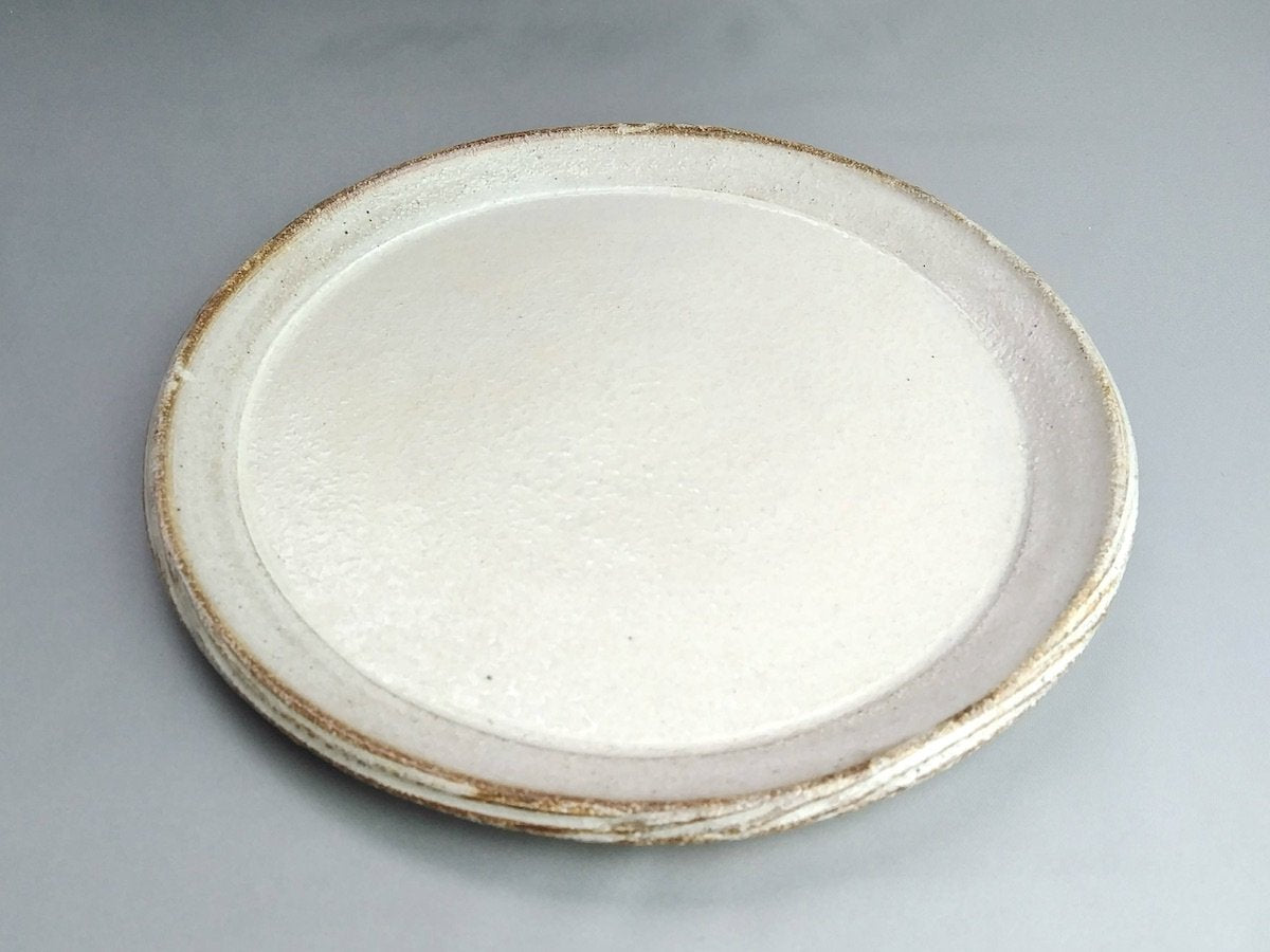 新粉引7寸リム皿【熊谷雅博】