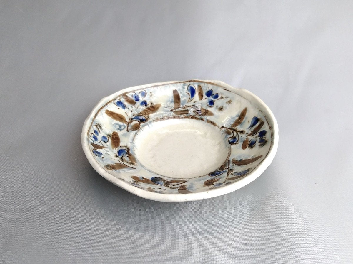 安南青エスニック4寸リム鉢【日比野正明】