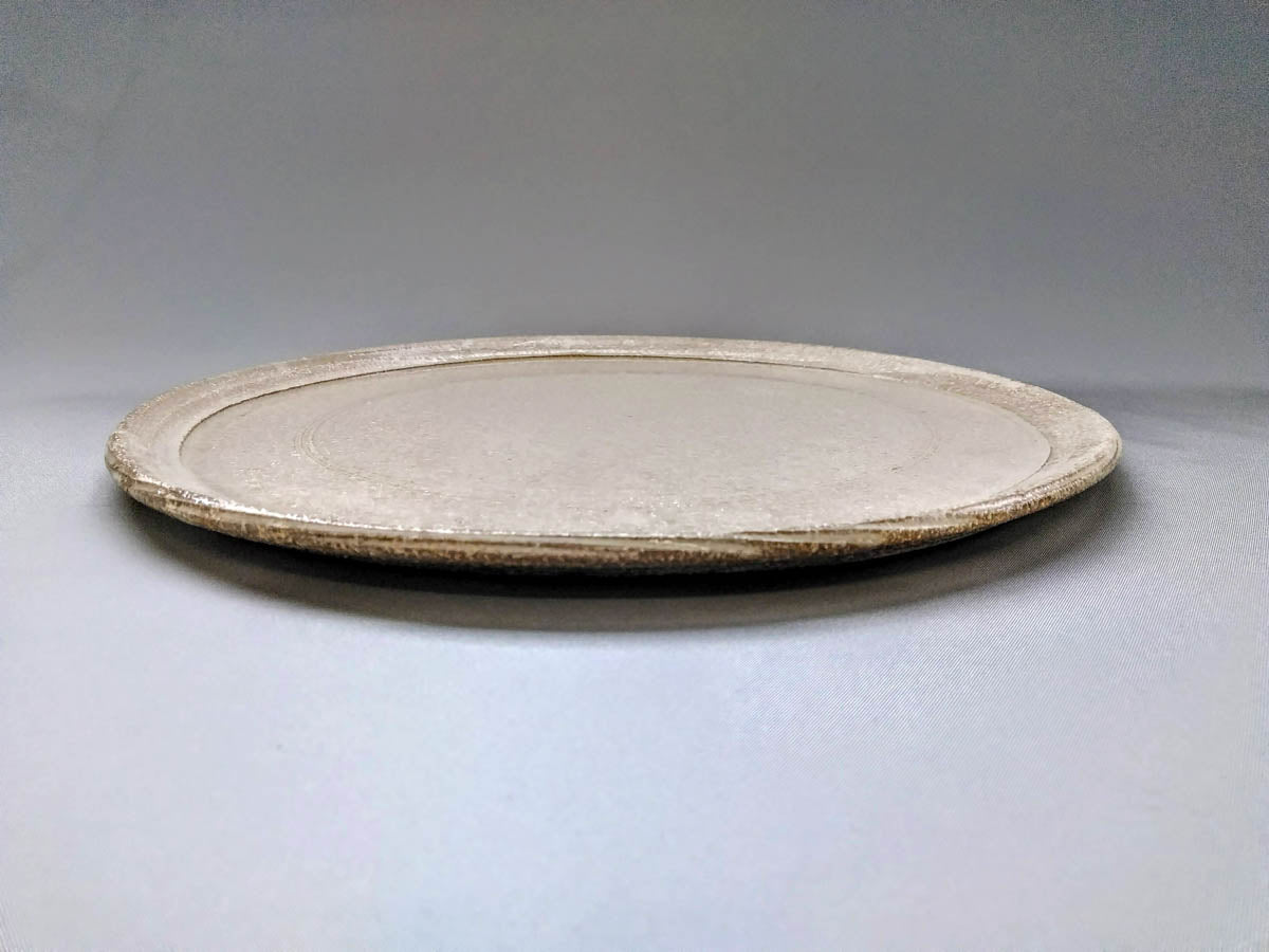 新粉引プレート皿 28cm【熊谷雅博】