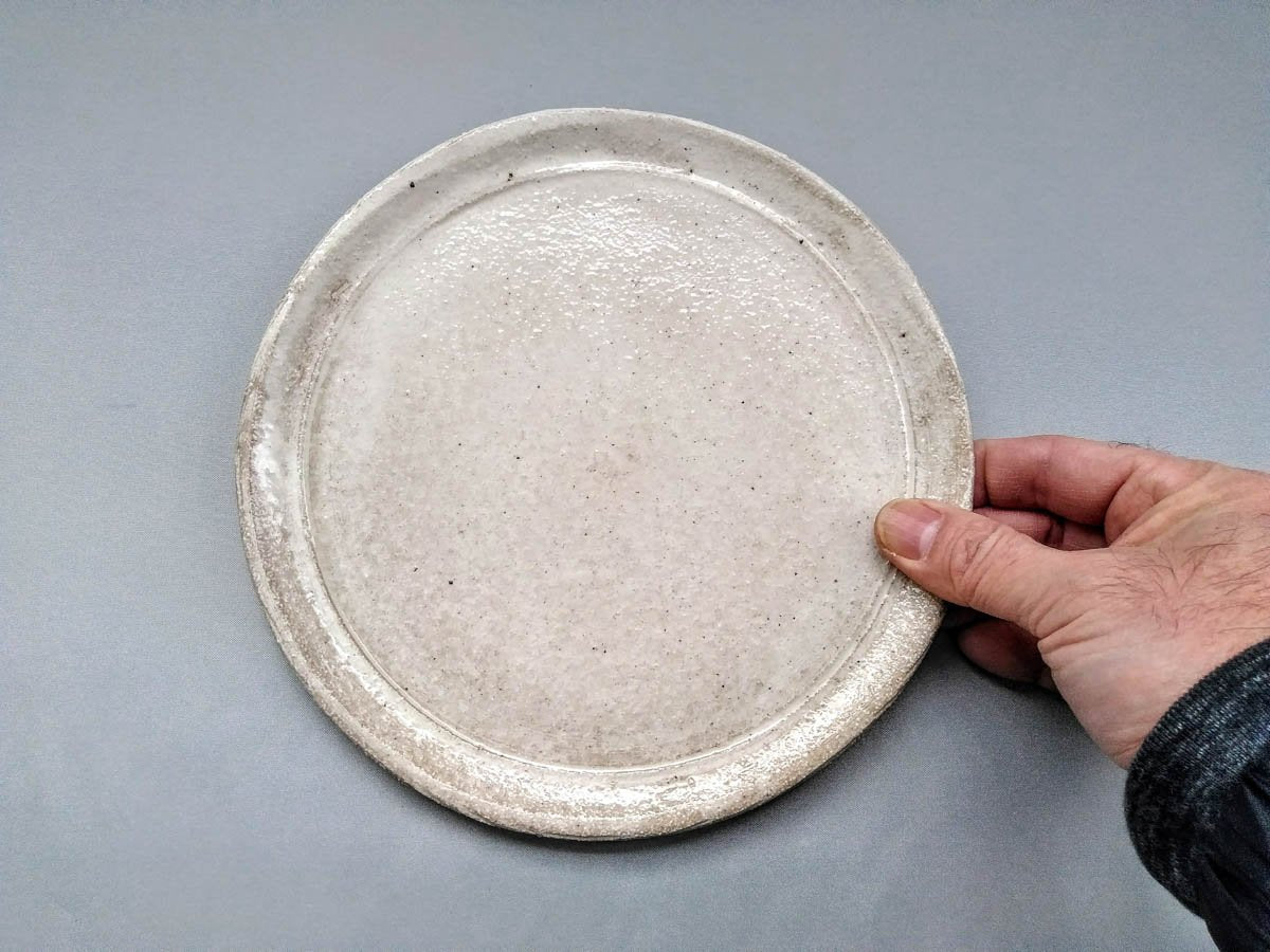新粉引プレート皿 19cm【熊谷雅博】