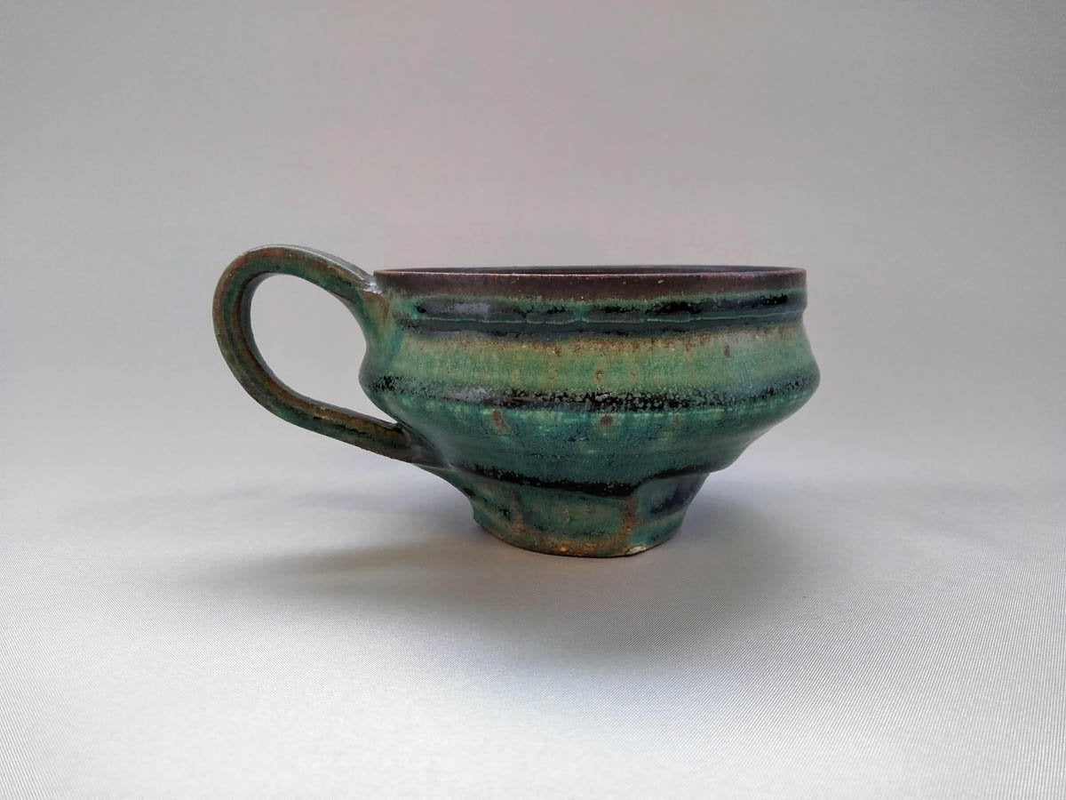 艶消織部スープカップ【山本一仁】