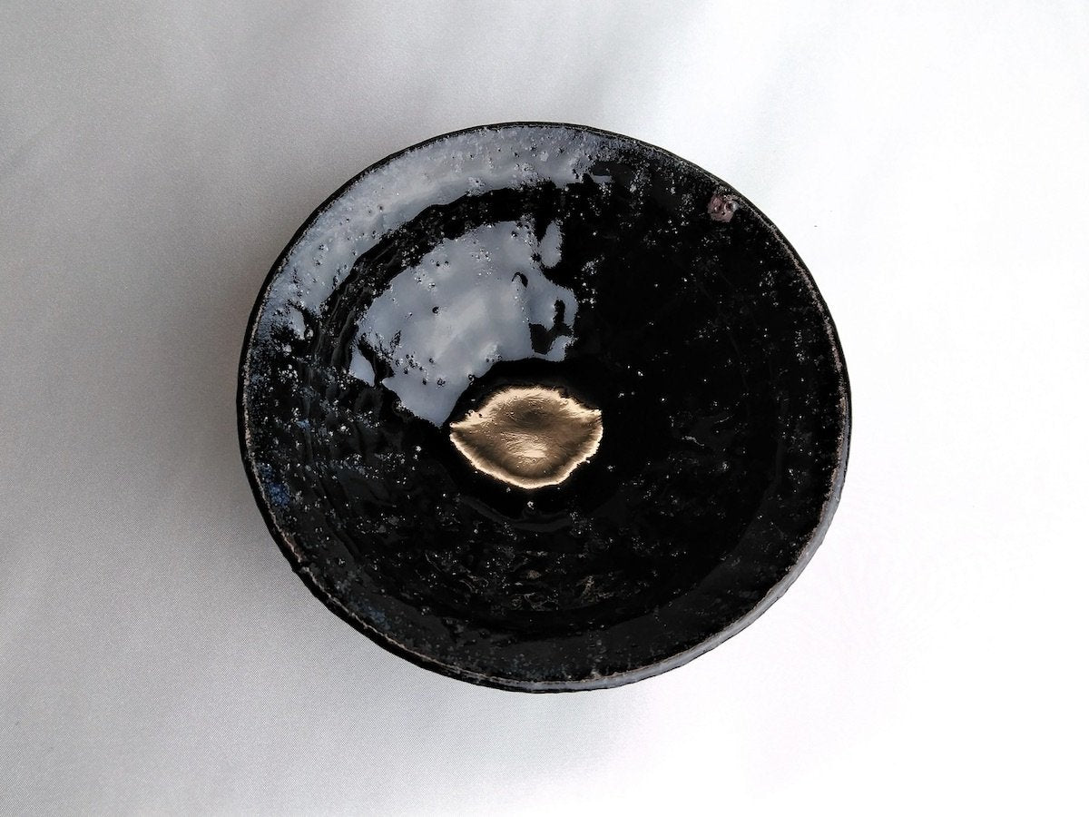 鼠灰釉4.5寸浅鉢【奥田誠二】