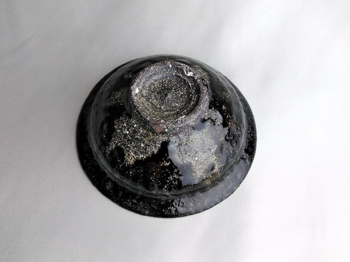 鼠灰釉4.5寸浅鉢【奥田誠二】