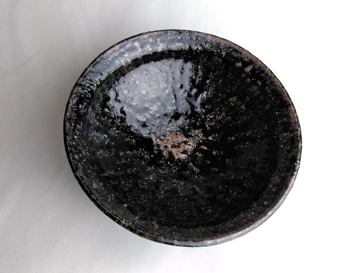 鼠灰釉6寸浅鉢【奥田誠二】