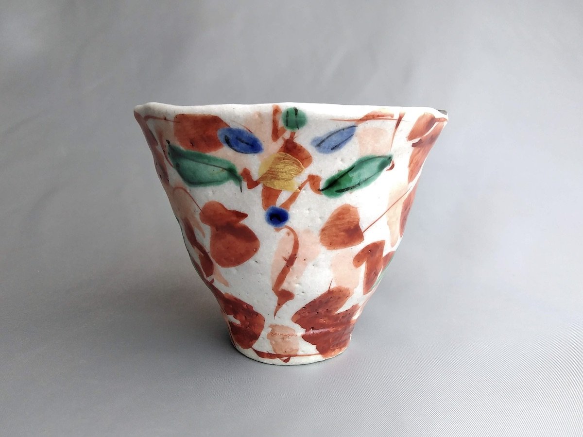 赤絵朝顔汲出【鈴木工友】