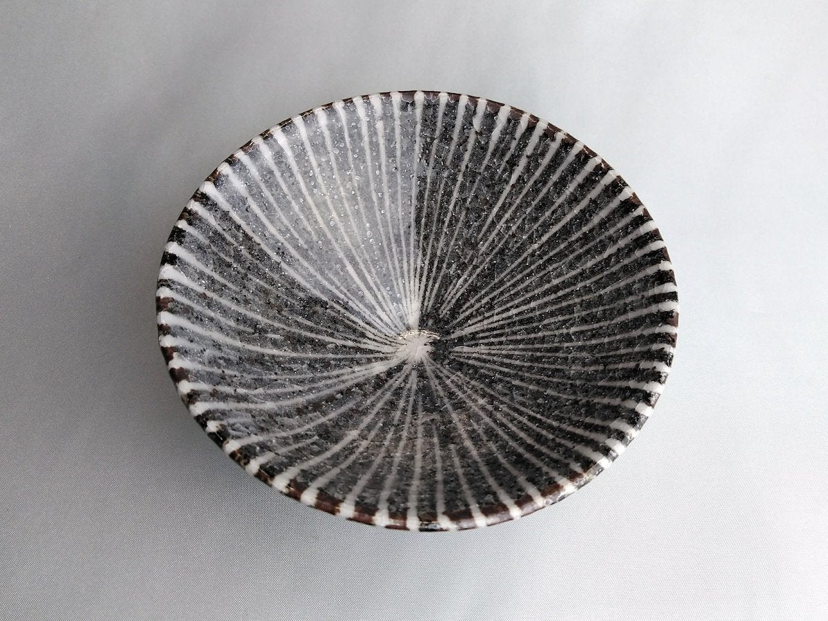 鼠志野十草飯碗小【三浦繁久】