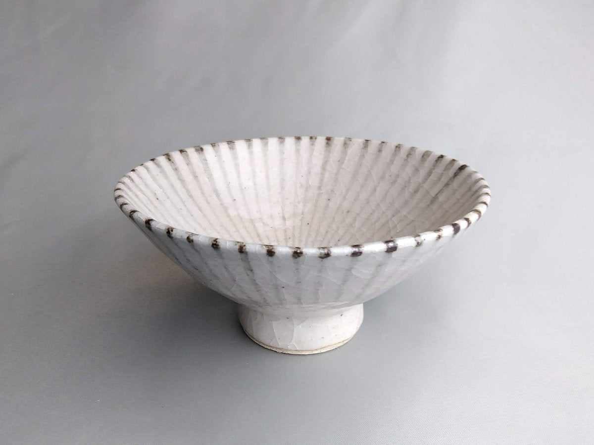 志野十草飯碗小【三浦繁久】