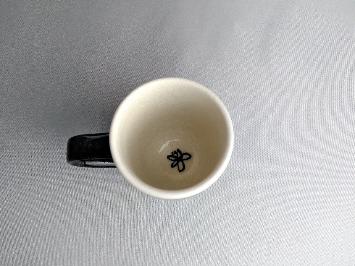 花詰手付筒形湯呑青【喜鶴製陶】