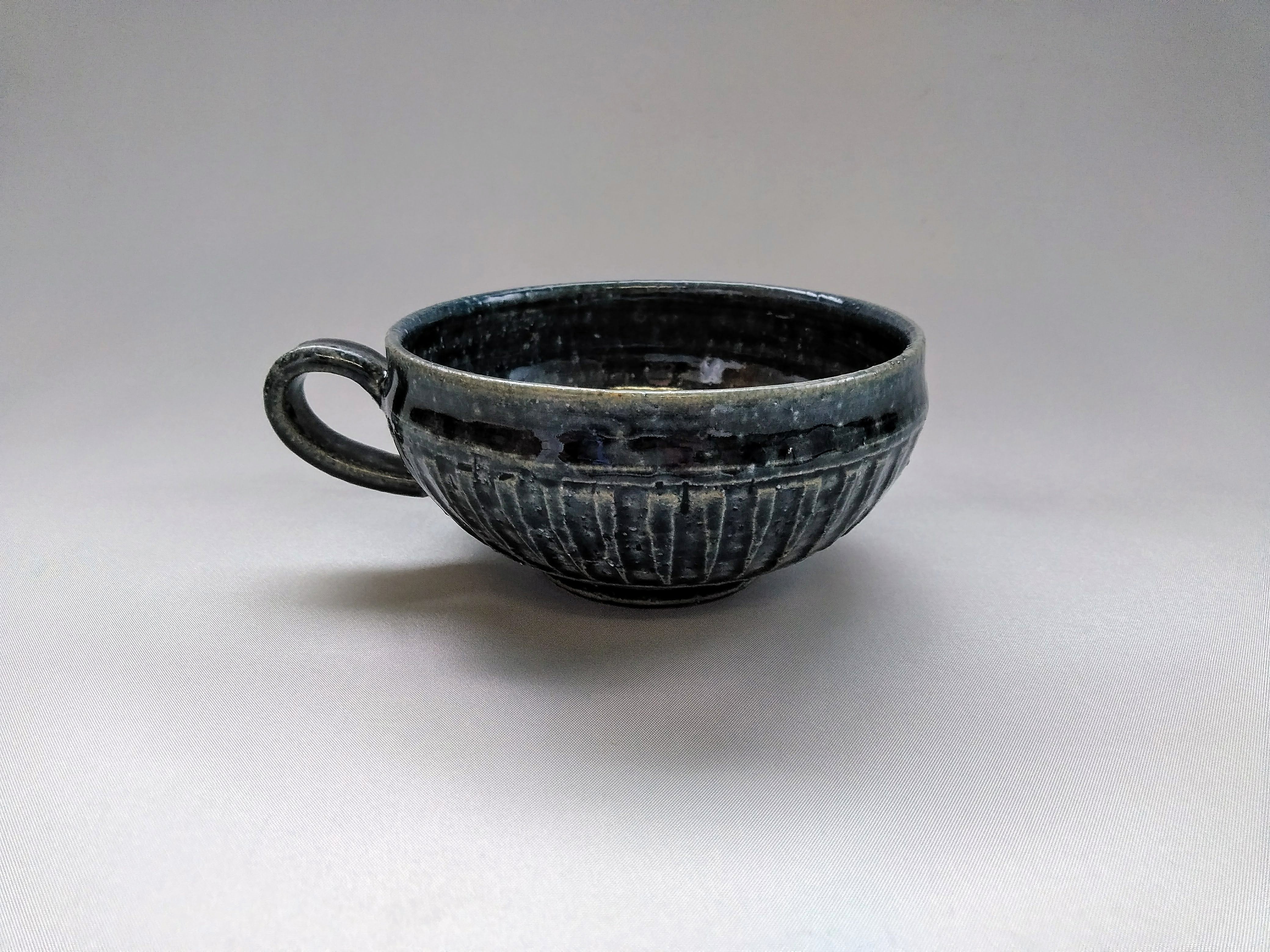 しのぎスープカップ アイ【横井清英】