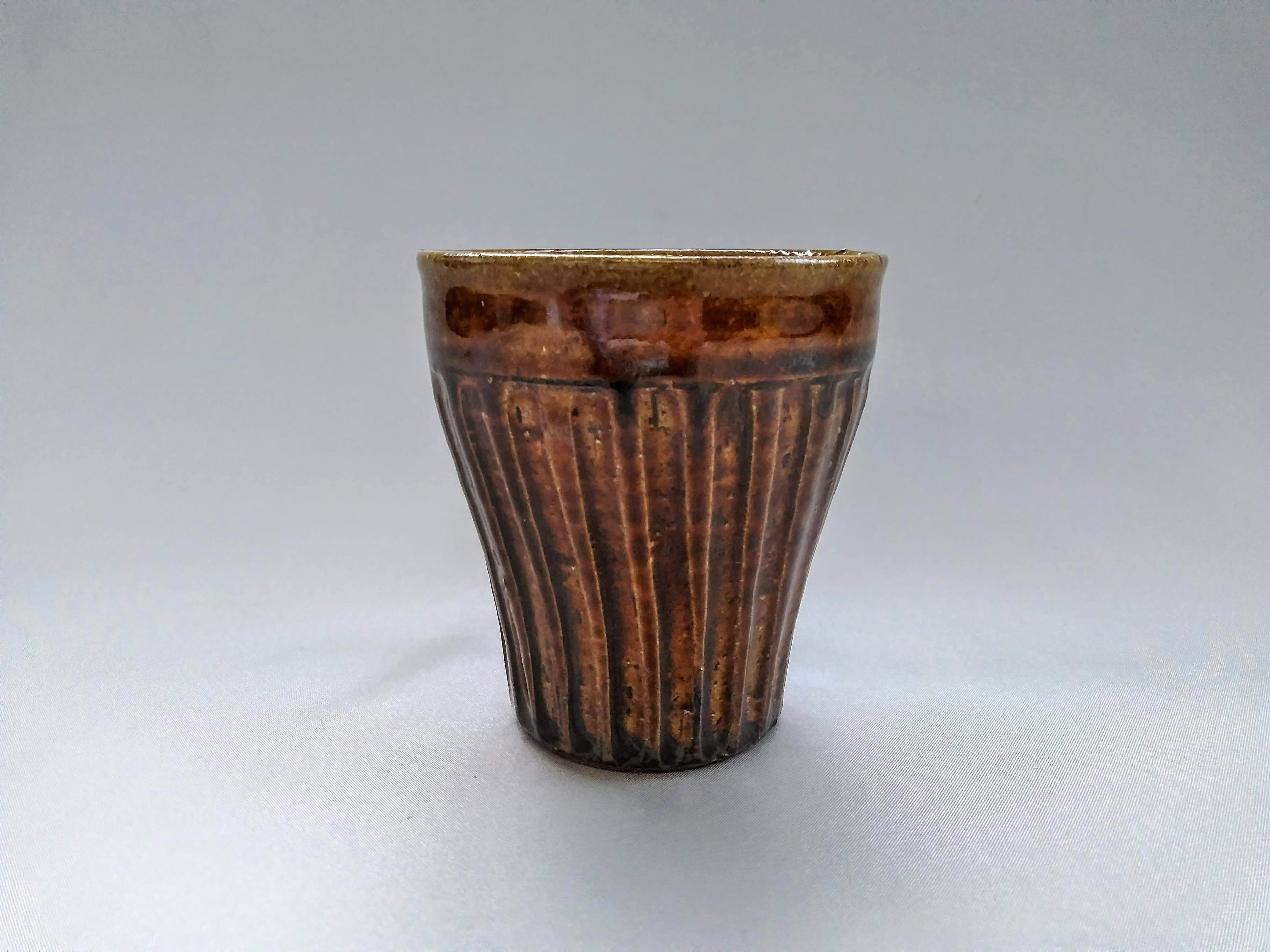 しのぎ反りフリーカップ アメ【横井清英】