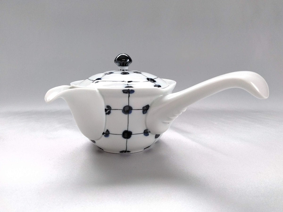 点格子急須【福峰窯】