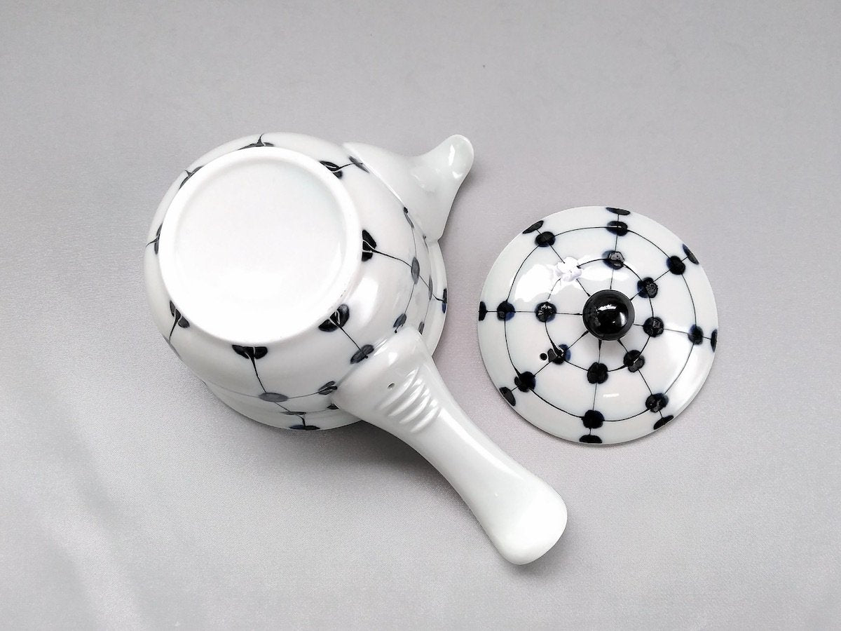 点格子急須【福峰窯】