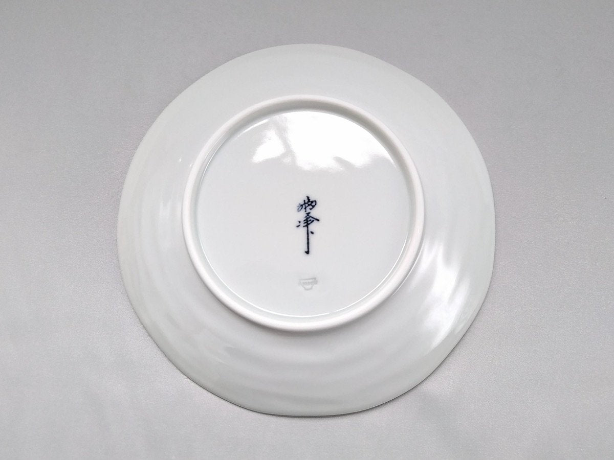 点格子6.5寸皿【福峰窯】