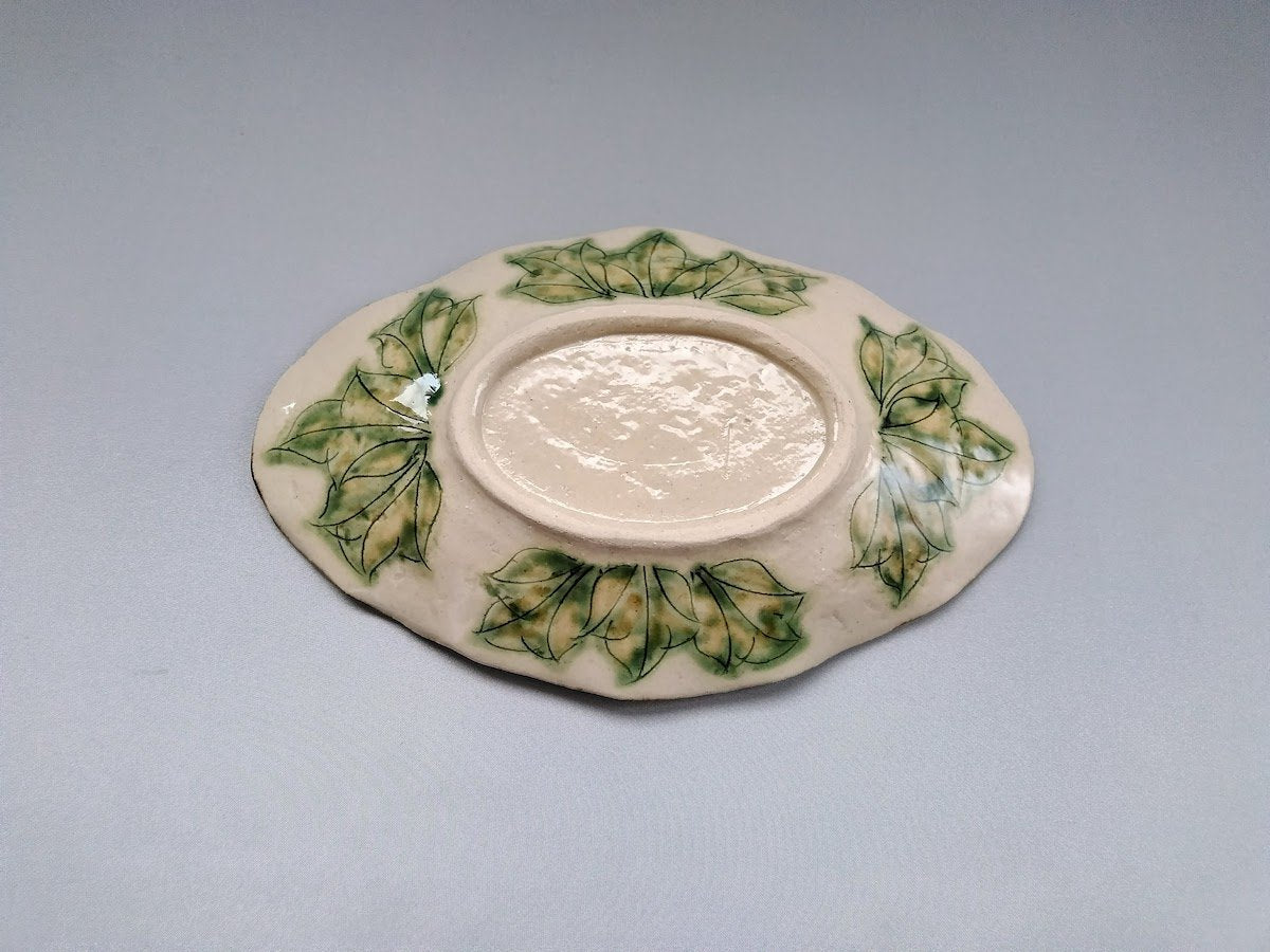 牡丹花舟形皿 黄【加藤芳平】