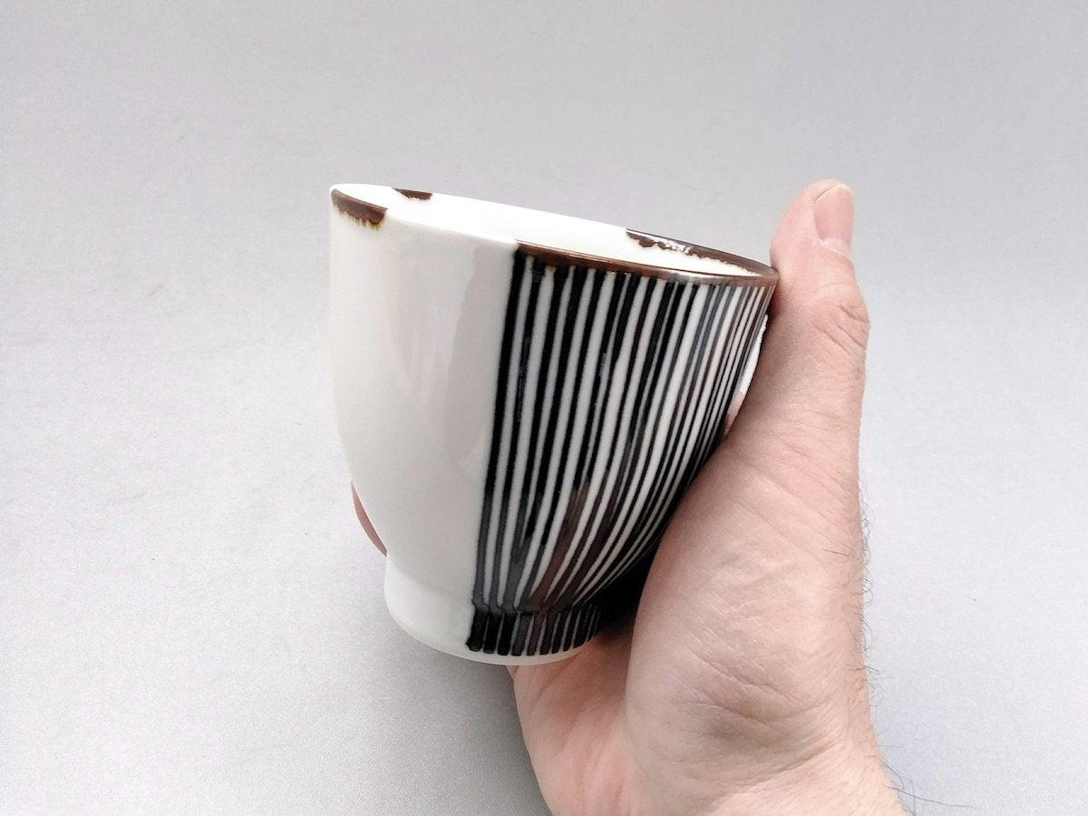 ハーフライン湯呑青【福峰窯】