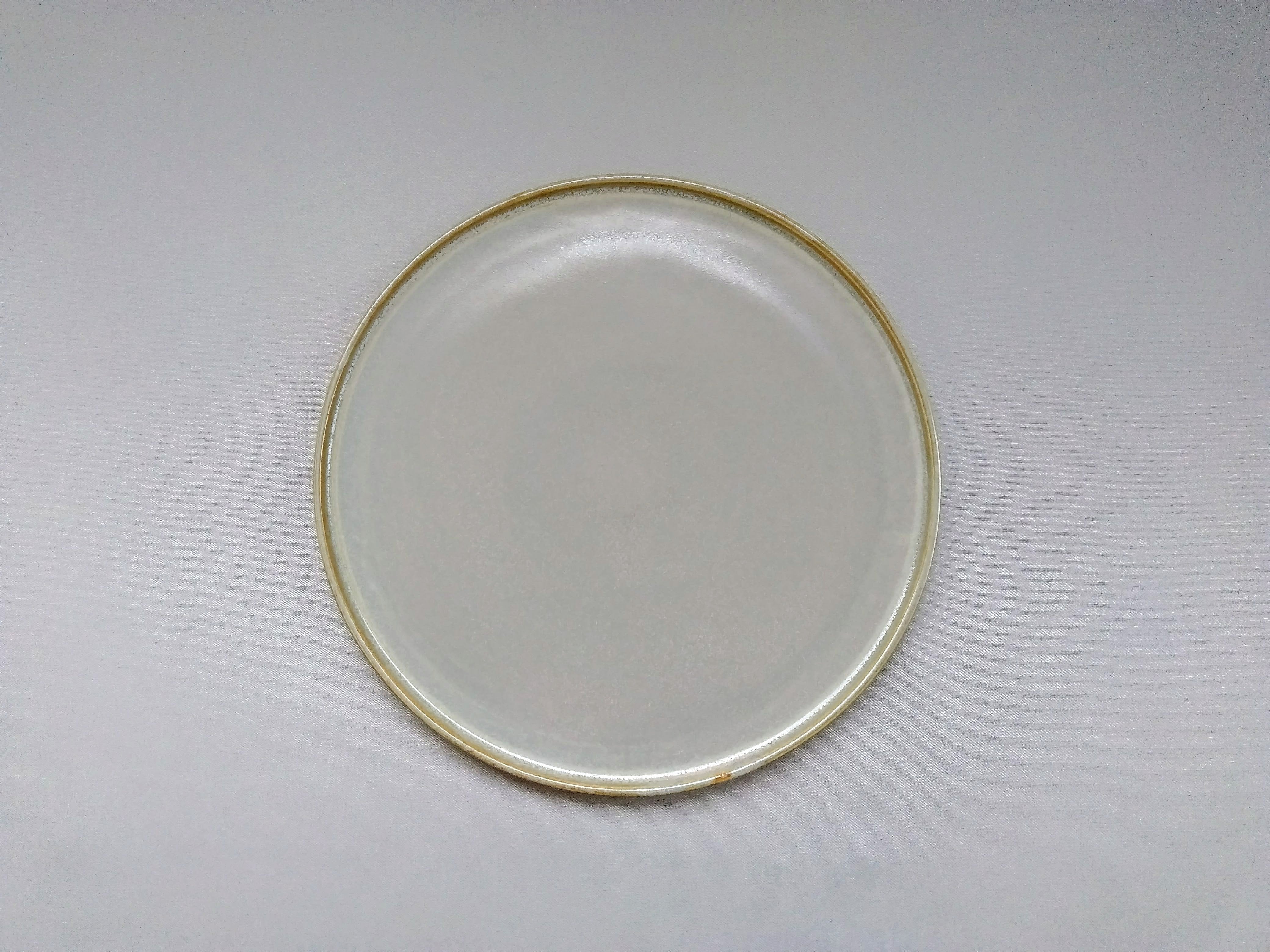 薄利休22cm渕付き丸皿【陶悦窯】