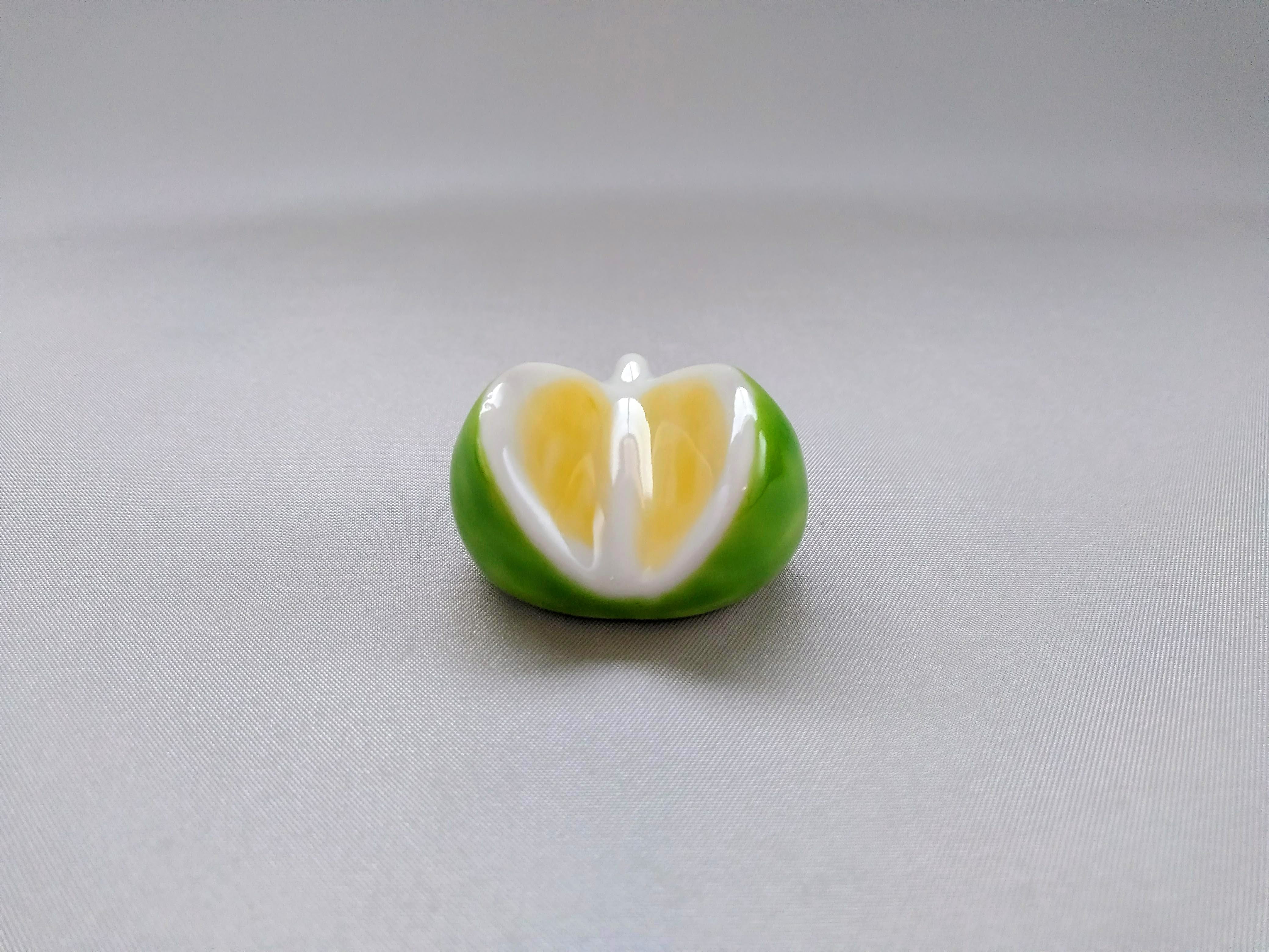 かぼす箸置き 緑【皓洋窯】