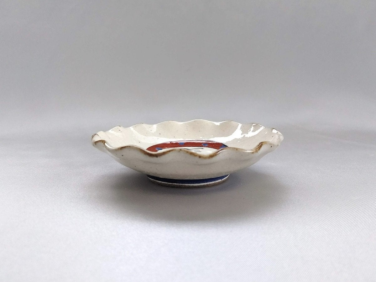 ひょっとこ輪花豆皿【陶工房楽】