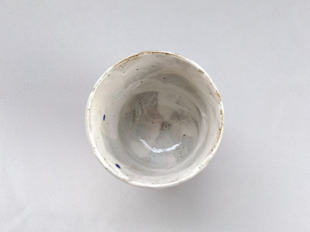 エビに鯛湯呑赤【陶工房楽】