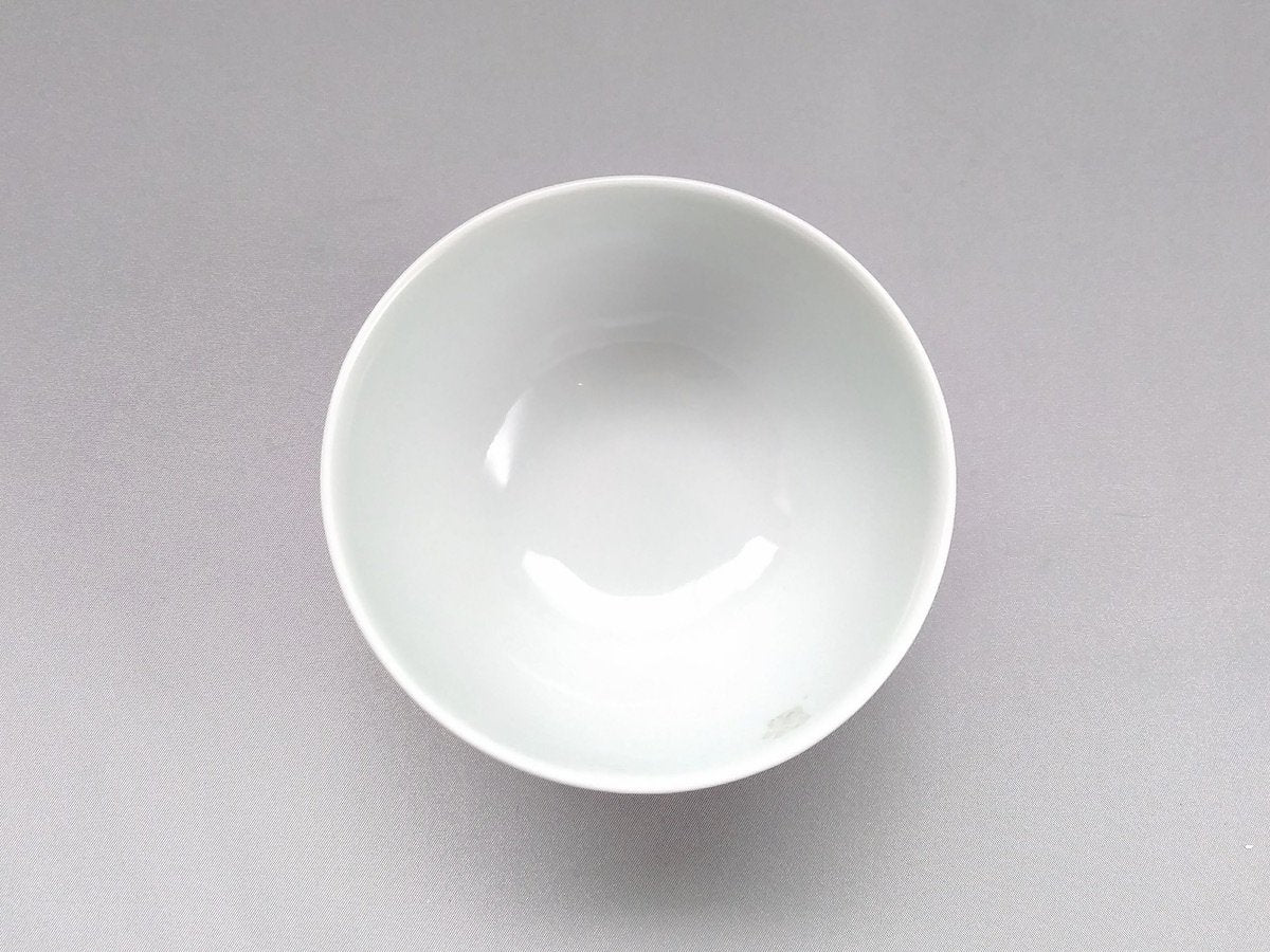 染付花つなぎ飯碗小 赤【皓洋窯】