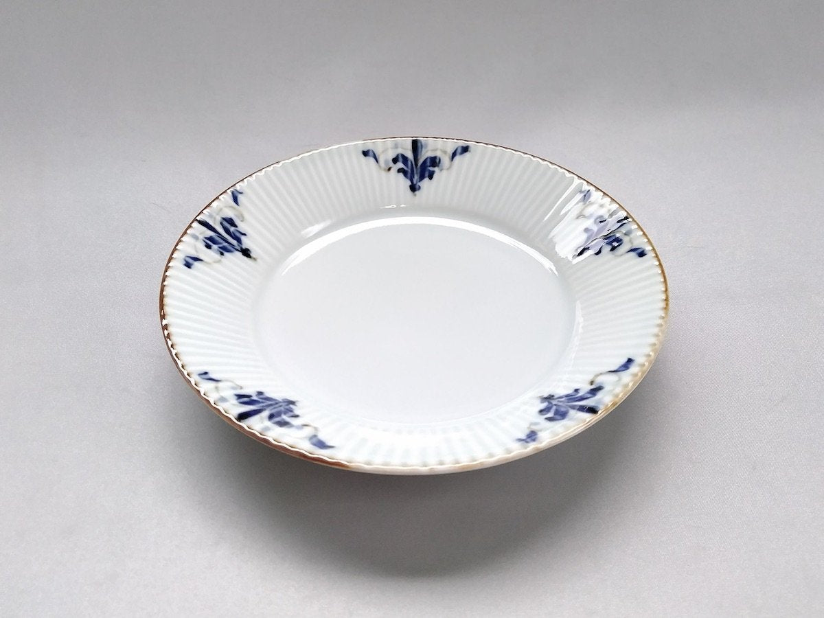 しのぎ5.5寸皿リーヴス【皓洋窯】