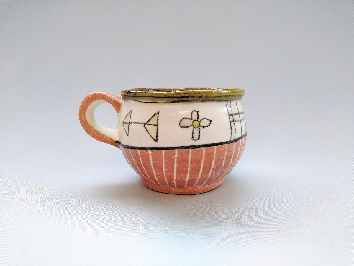 丸マグ ピンク いっちん十草【加藤淳】