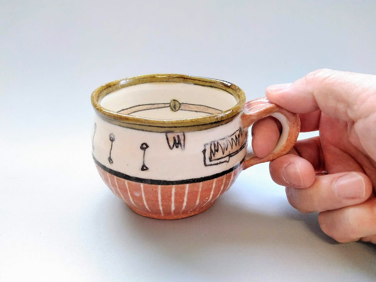 丸マグ ピンク いっちん十草【加藤淳】