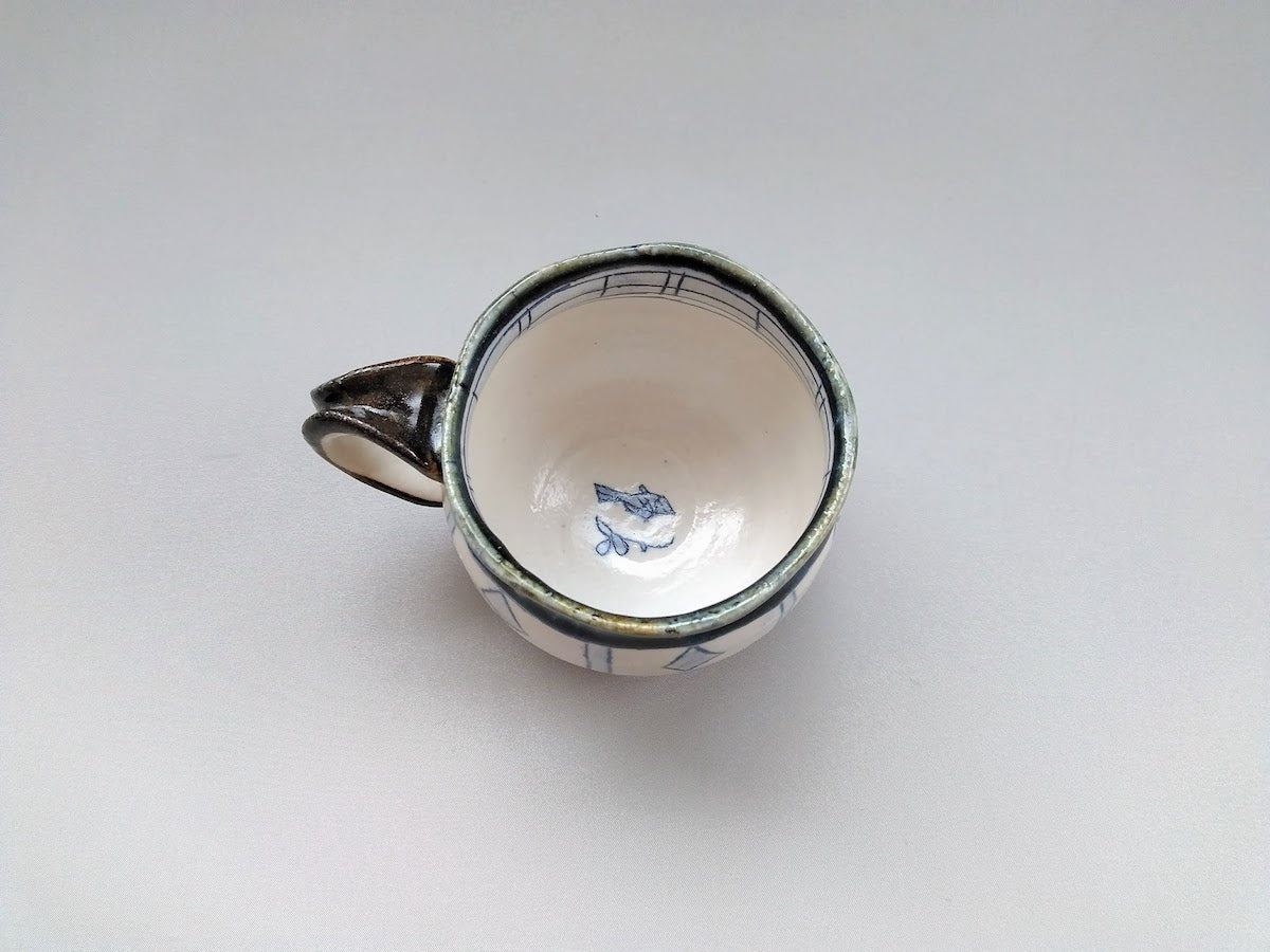 丸マグ 青 ダイヤ【加藤淳】