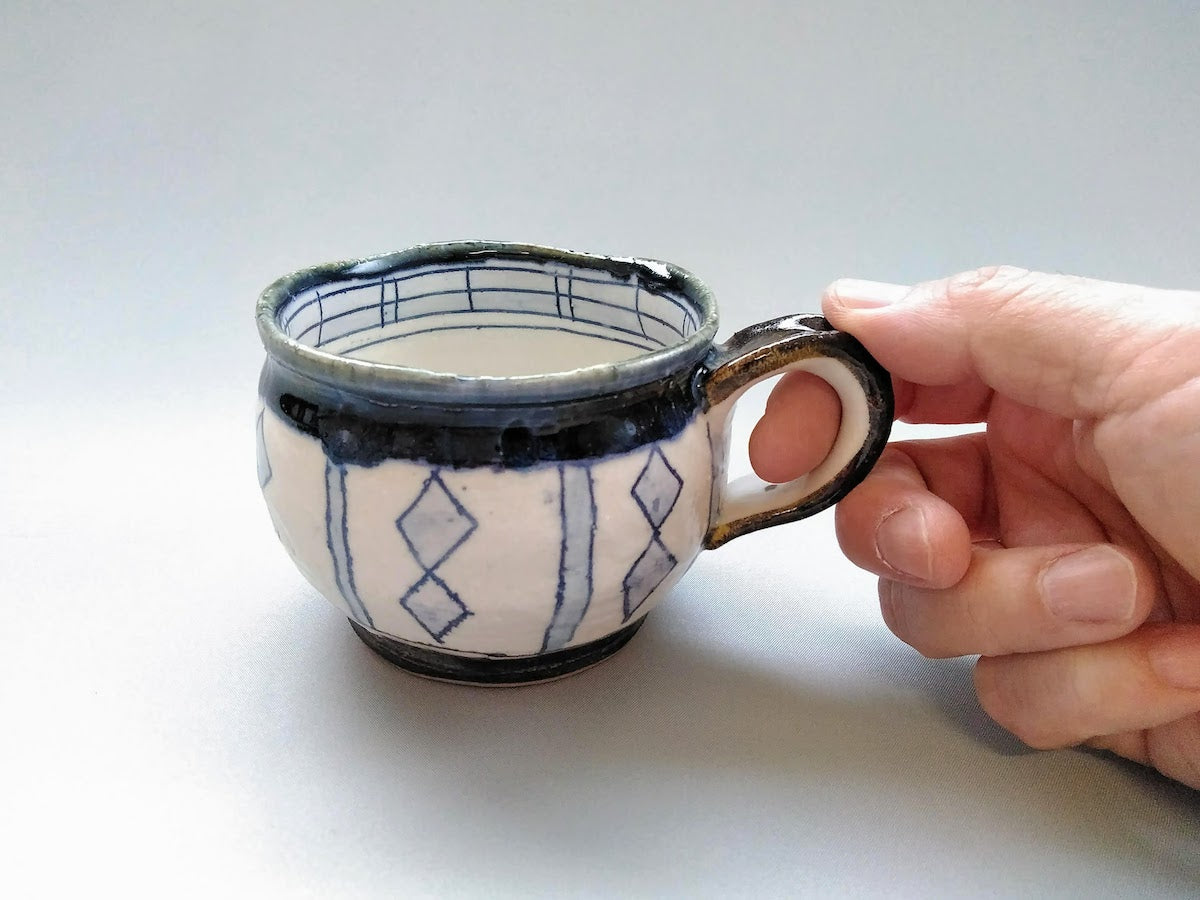 丸マグ 青 ダイヤ【加藤淳】