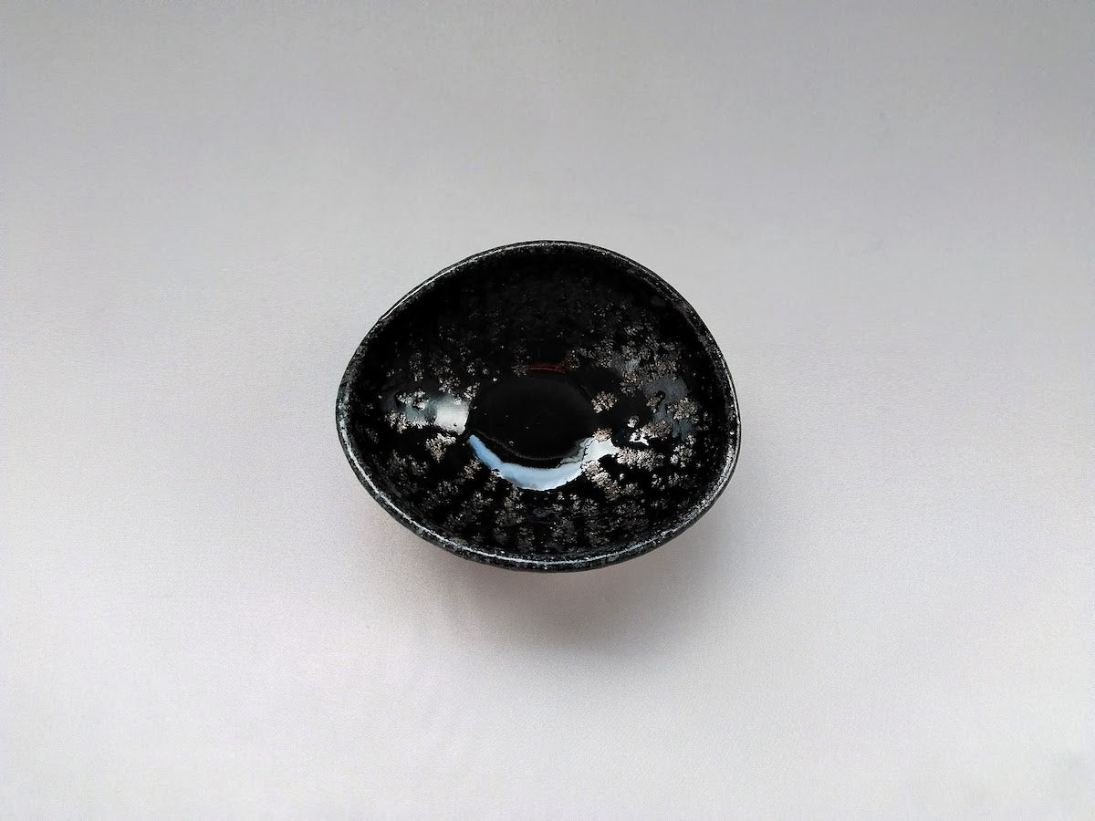 鼠灰釉たわみ鉢 小【奥田誠二】