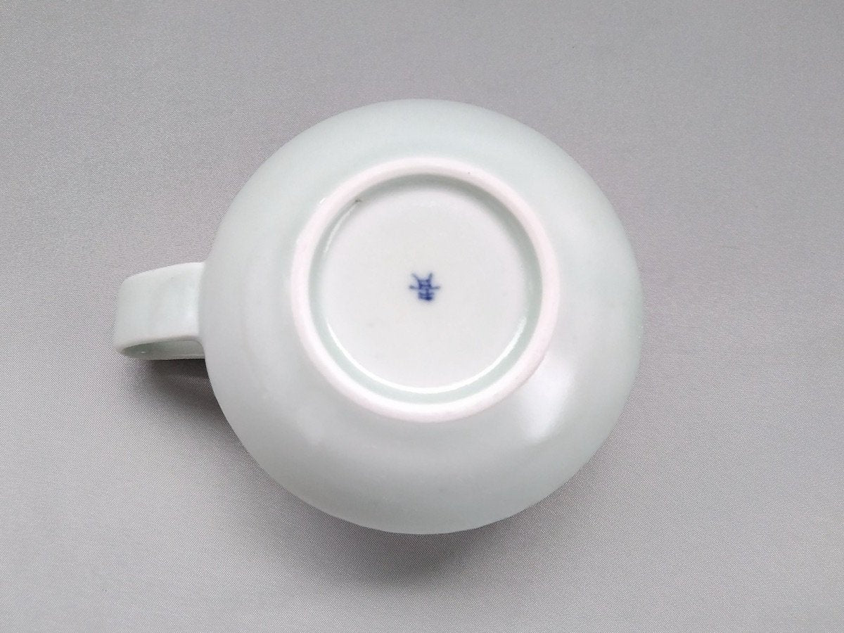 灰釉しのぎスープカップ【陶房青】